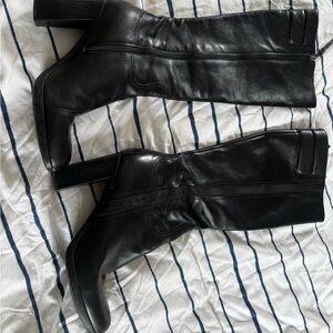 Authentic Prada Elegant Black Leather Women's Boots